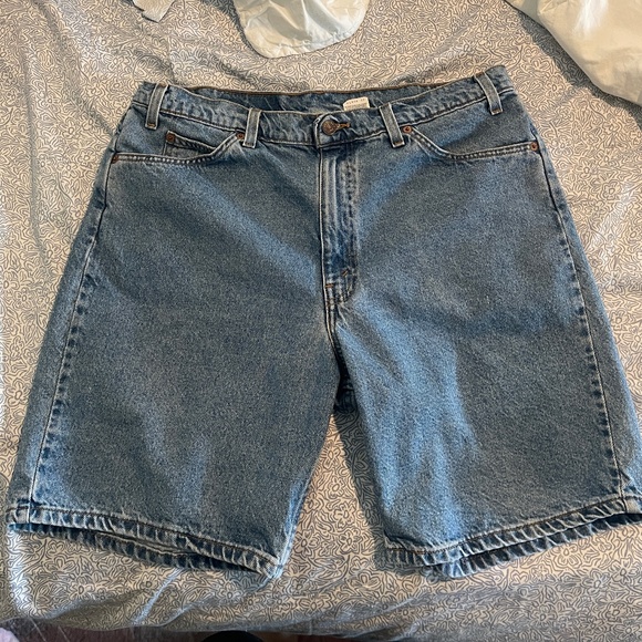 Levi’s 550 Relaxed Fit Denim Shorts Men’s 38 Orange Label - Picture 1 of 9
